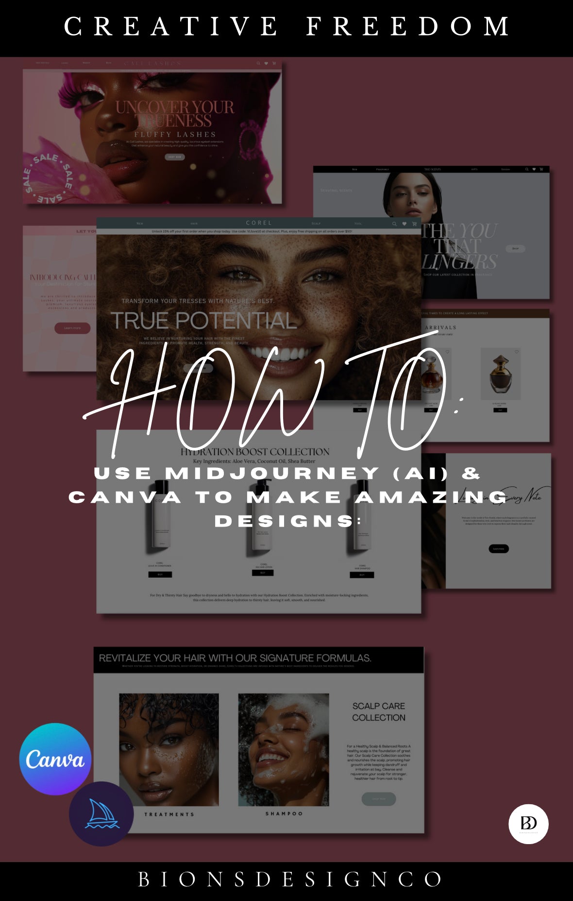 How to Use MidJourney (AI) & Canva to Make Amazing Designs